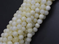 Jade - Creamy White, 8mm Round