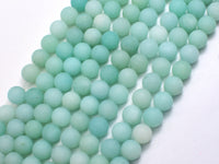 Matte Amazonite Beads, 8mm Round Beads