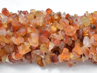 Carnelian Beads, 4-9mm Chips Beads, 34 Inch-RainbowBeads