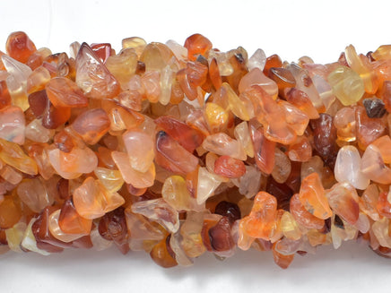 Carnelian Beads, 4-9mm Chips Beads, 34 Inch-RainbowBeads
