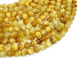 Golden Tiger Eye, 6mm Round Beads-RainbowBeads