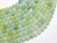 Jade - Light Green & Blue 6mm Round