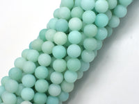 Matte Amazonite Beads, 8mm Round Beads