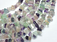 Fluorite Beads, Rainbow Fluorite, 4-10mm Chips Beads