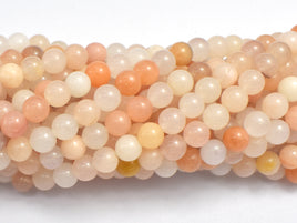 Pink Aventurine Beads, 6mm Round Beads-RainbowBeads