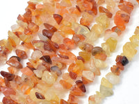 Carnelian Beads, 4-9mm Chips Beads, 34 Inch-RainbowBeads