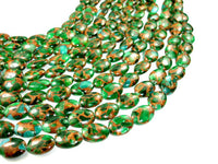 Mosaic Stone Beads, Oval Beads-RainbowBeads
