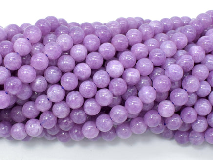 Malaysia Jade Beads- Lilac, 6mm (6.4mm) Round Beads-RainbowBeads