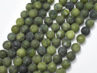 Matte Jade Beads, 8mm Round Beads-RainbowBeads