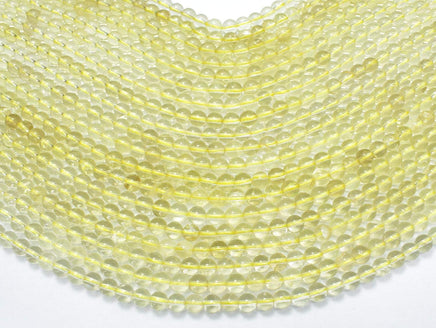 Lemon Quartz Beads, 6mm (5.8mm) Round Beads-RainbowBeads