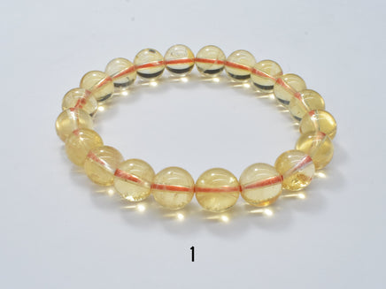 Citrine Beads, Approx. 8mm Round Beads, 7-7.5 Inch-RainbowBeads