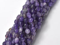 Amethyst, 6x7mm Nugget Beads, 15.5 Inch-RainbowBeads