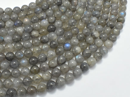 Labradorite Beads, 6mm Round Beads-RainbowBeads