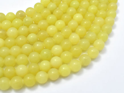 Lemon Jade, Round, 8mm beads-RainbowBeads