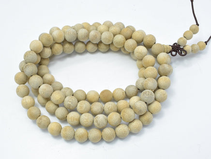 Matte Silkwood Beads, 8mm Round Beads-RainbowBeads