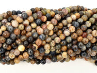 Pietersite Beads, 4mm Round Beads-RainbowBeads