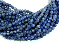 Sodalite Beads, 4mm (4.8mm) Round Beads-RainbowBeads