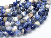 Sodalite Beads, 10mm Round Beads-RainbowBeads