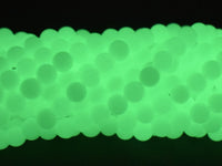 Glow in The Dark Beads-Green, Luminous Stone, 8mm (7.7mm)-RainbowBeads