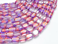 Mystic Aura Quartz - Purple, Red, 6x9mm, Nugget, 14.5 Inch-RainbowBeads