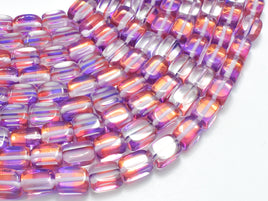 Mystic Aura Quartz - Purple, Red, 6x9mm, Nugget, 14.5 Inch-RainbowBeads