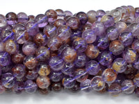 Super Seven Beads, Cacoxenite Amethyst, 8mm Round-RainbowBeads