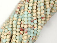 Matte Impression Jasper, 4mm Round Beads-RainbowBeads