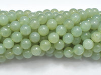 New Jade Beads, 8mm (8.7mm) Round-RainbowBeads