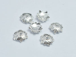 10pcs 925 Sterling Silver 6x2.2mm Flower Bead Caps-RainbowBeads