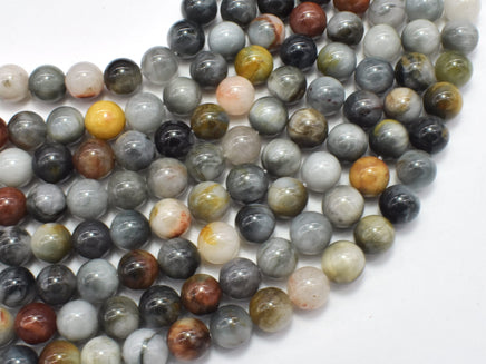 Hawk Eye, 8mm, Round-RainbowBeads