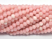 Pink Opal, 3mm (3.3mm), Micro Faceted Round-RainbowBeads