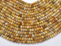 Crazy Lace Agate, 4x6mm Faceted Rondelle-RainbowBeads