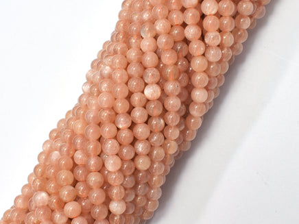 Sunstone Beads, 4mm, Round Beads-RainbowBeads