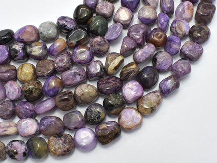 Genuine Charoite, Approx. 9-12mm Nugget Beads-RainbowBeads