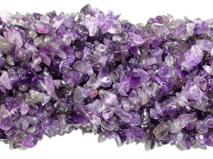 Amethyst Chips, Approx 4 - 9mm, 33 Inch-RainbowBeads