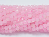 Rose Quartz 3mm (3.5mm) Micro Faceted Round-RainbowBeads