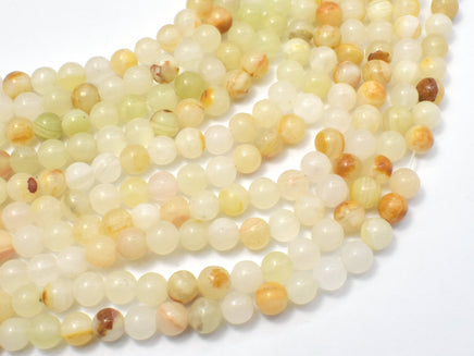 Afghan Jade Beads, 6mm Round Beads, 14 Inch-RainbowBeads