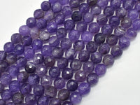 Amethyst, 8mm, Faceted Round-RainbowBeads