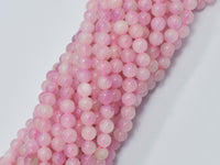 Jade - Pink 6mm (6.3mm) Round-RainbowBeads