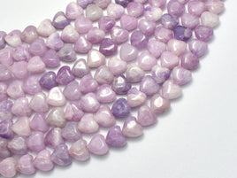 Lepidolite 8mm Heart Beads, 15 Inch-RainbowBeads