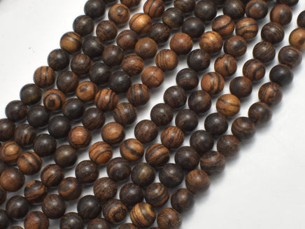 Tiger Skin Sandalwood Beads, 6mm Round Beads-RainbowBeads