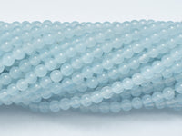 Malaysia Jade - Aquamarine, 4mm (4.4mm)-RainbowBeads