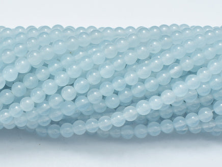 Malaysia Jade - Aquamarine, 4mm (4.4mm)-RainbowBeads