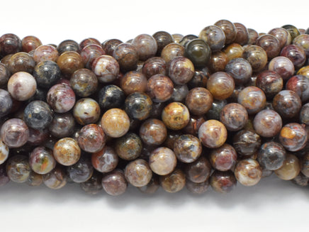 Pietersite Beads, 8mm (8.3mm) Round Beads-RainbowBeads