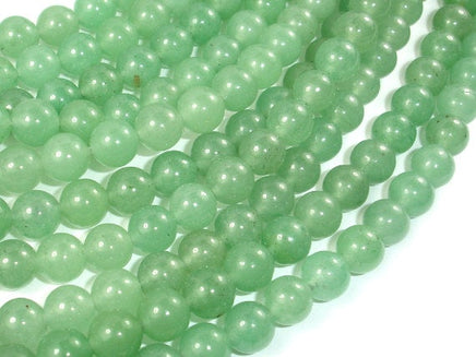 Green Aventurine Beads, 8mm, Round Beads-RainbowBeads