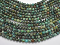 African Turquoise Beads, Round, 6mm (6.7mm)-RainbowBeads