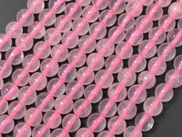 Rose Quartz Beads, 6mm (6.3mm) Round Beads-RainbowBeads