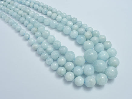 Aquamarine 6mm-14mm Graduated Round-RainbowBeads