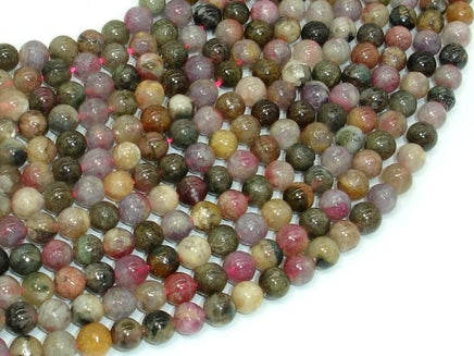 Tourmaline Beads, 6mm Round Beads-RainbowBeads