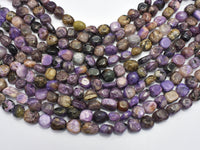 Genuine Charoite, Approx. 9-12mm Nugget Beads-RainbowBeads